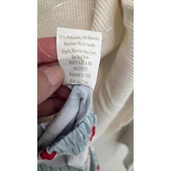 Bump in the Night Pajama Set XS The Royal Standard Santa Claus Thermal‎ - Picture 4 of 8